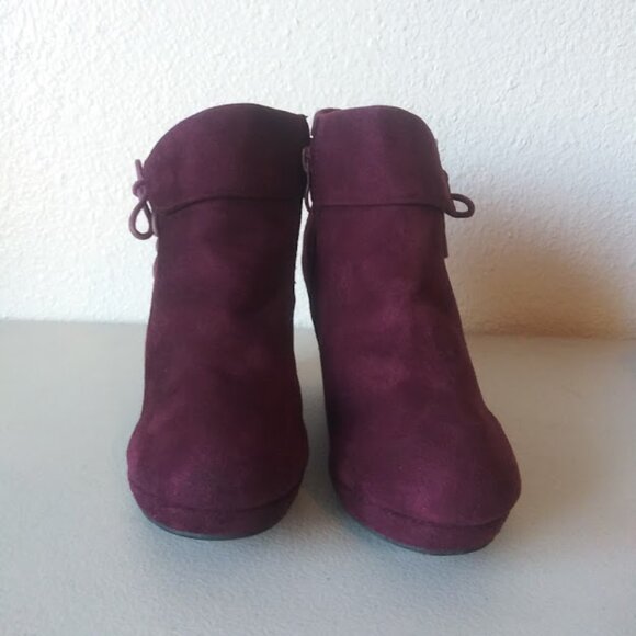Top Moda Odell women's size 6 Plum color ankle boots - Picture 2 of 13